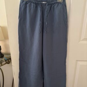 H&M Slate Blue Drawstring Sweatpants